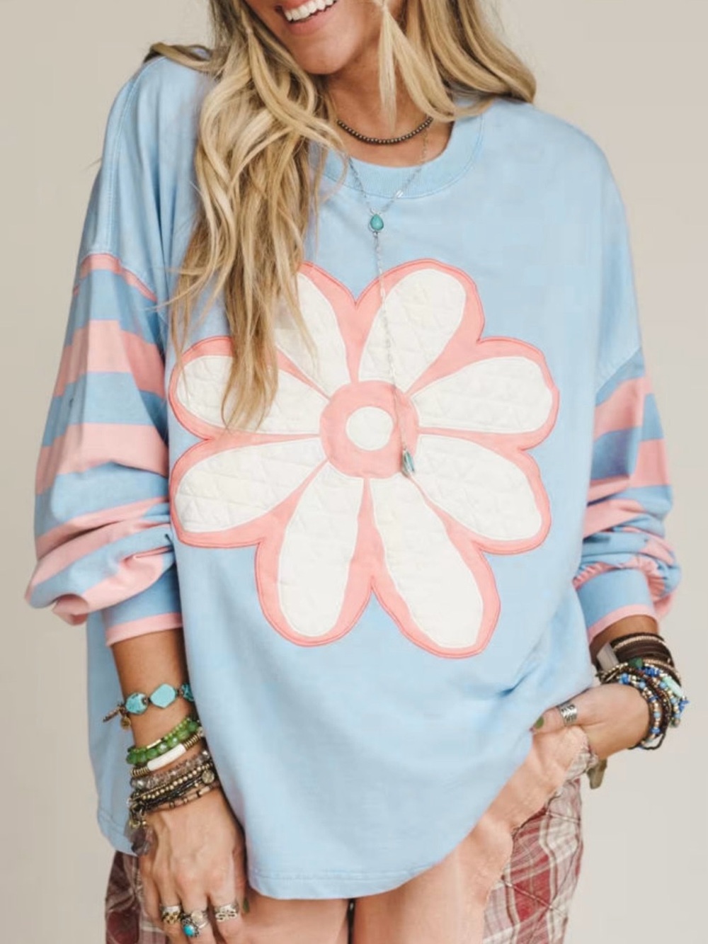 XoXo Daisy Patchwork Sweatshirt ✨